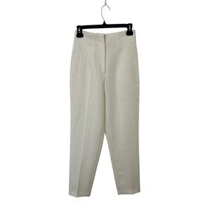 Zara Women’s White High-Rise Slim Trousers Size XS